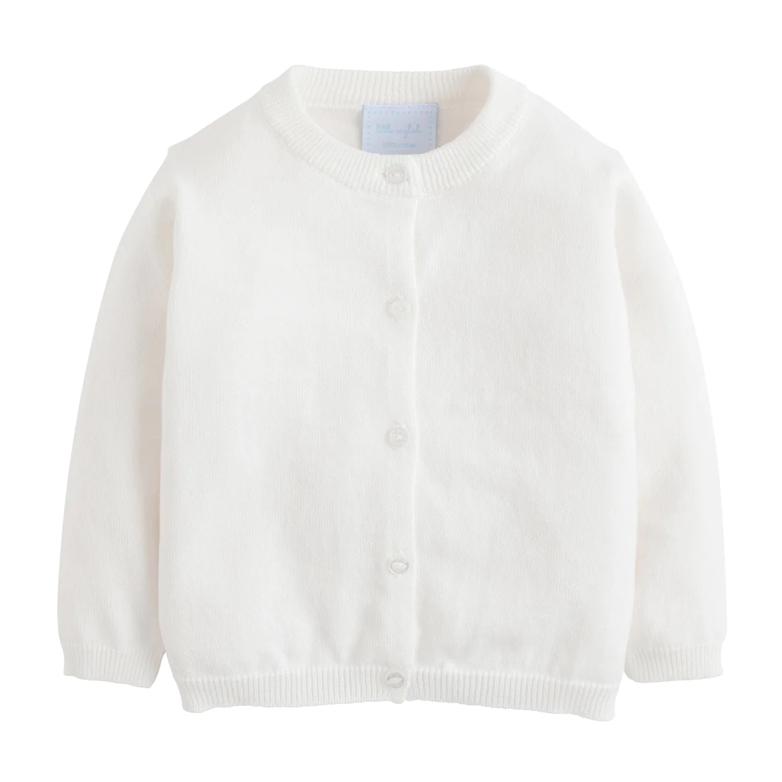 Little English Essential Cardigan-White