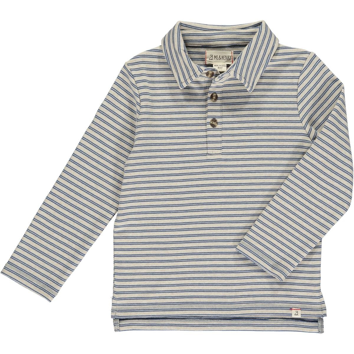 Me & Henry Navy Stripe Midway Polo
