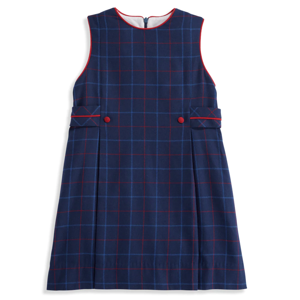 bella bliss Bedford Plaid Side Tab Dress bella bliss Bedford Plaid Side Tab Dress