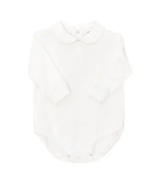 Bailey Boys White w/White Trim L/S Onesie