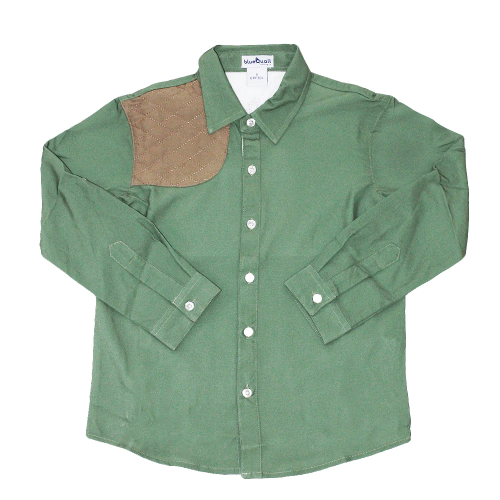 Blue Quail Sage Green & Khaki L/S Shirt