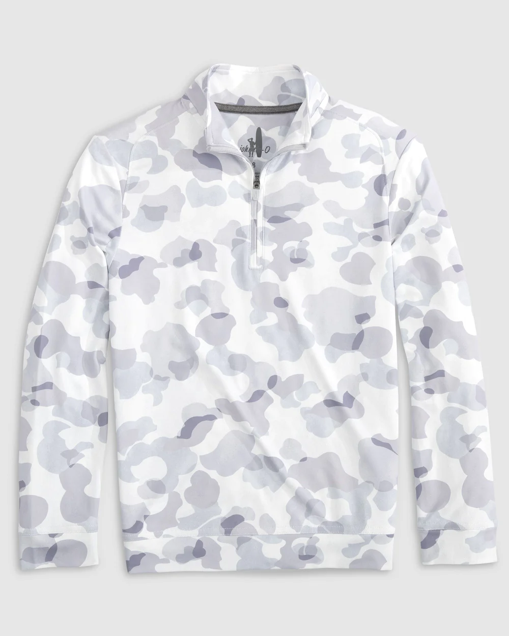 Johnnie O Surge White/Grey Camo 1/4 Zip