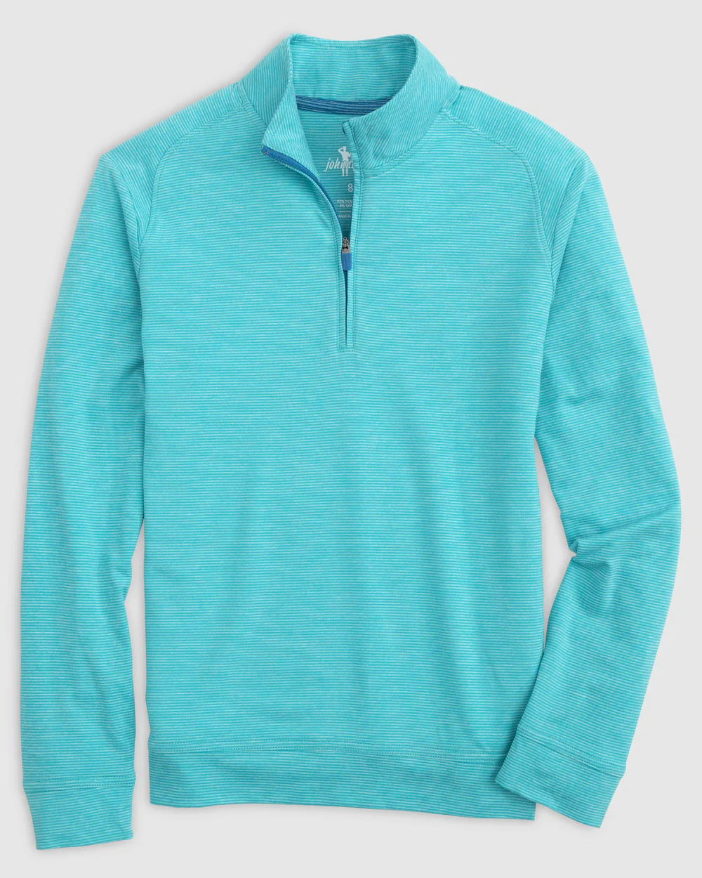 Johnnie O Vaughn Teal Blue 1/4 Zip Pullover
