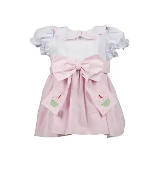 the proper peony Switch Pink Cupcake Sash Birthday Dress