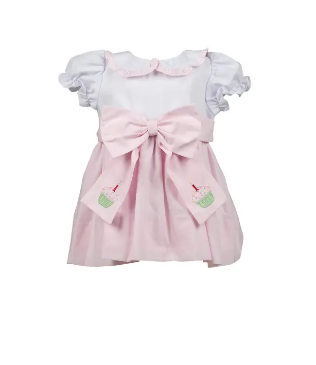 the proper peony Switch Pink Cupcake Sash Birthday Dress