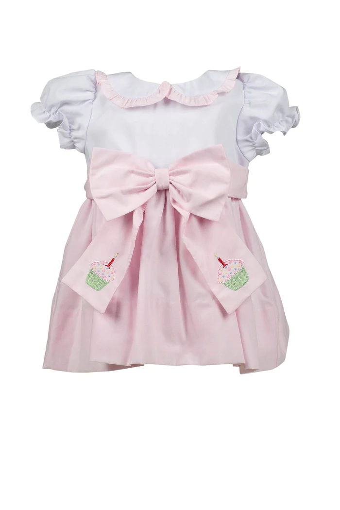 the proper peony Switch Pink Cupcake Sash Birthday Dress