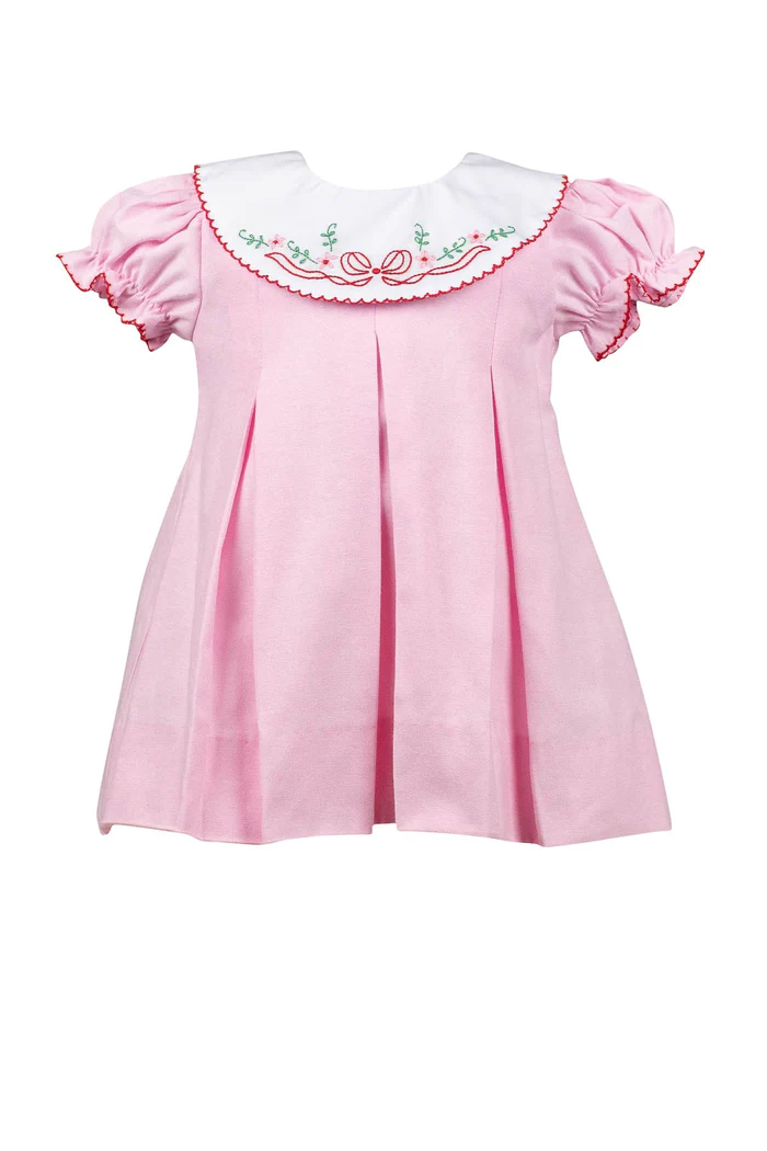 the proper peony Paulina Pink/Red Bow Dress the proper peony Paulina Pink/Red Bow Dress