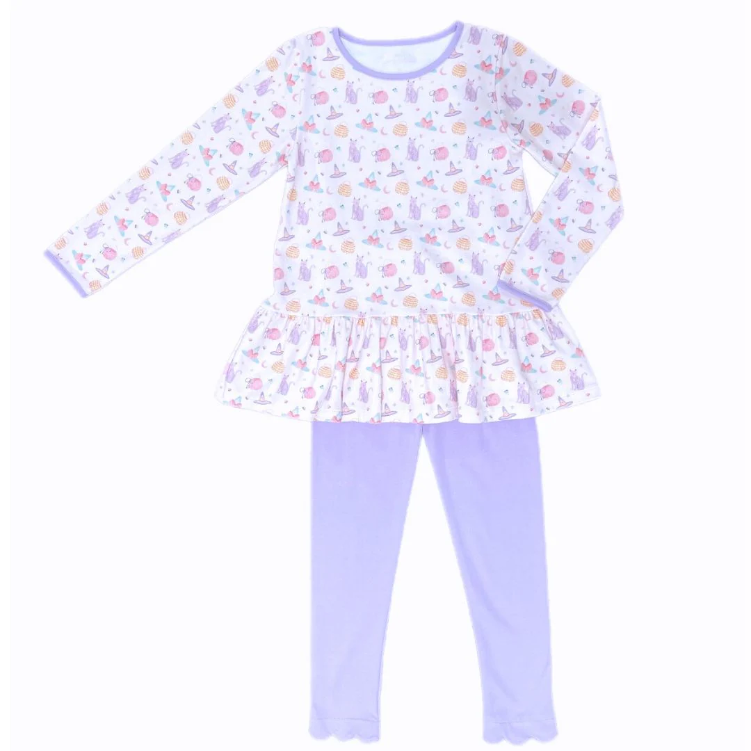 James and Lottie Peggie Peplum Top Legging Set Halloween