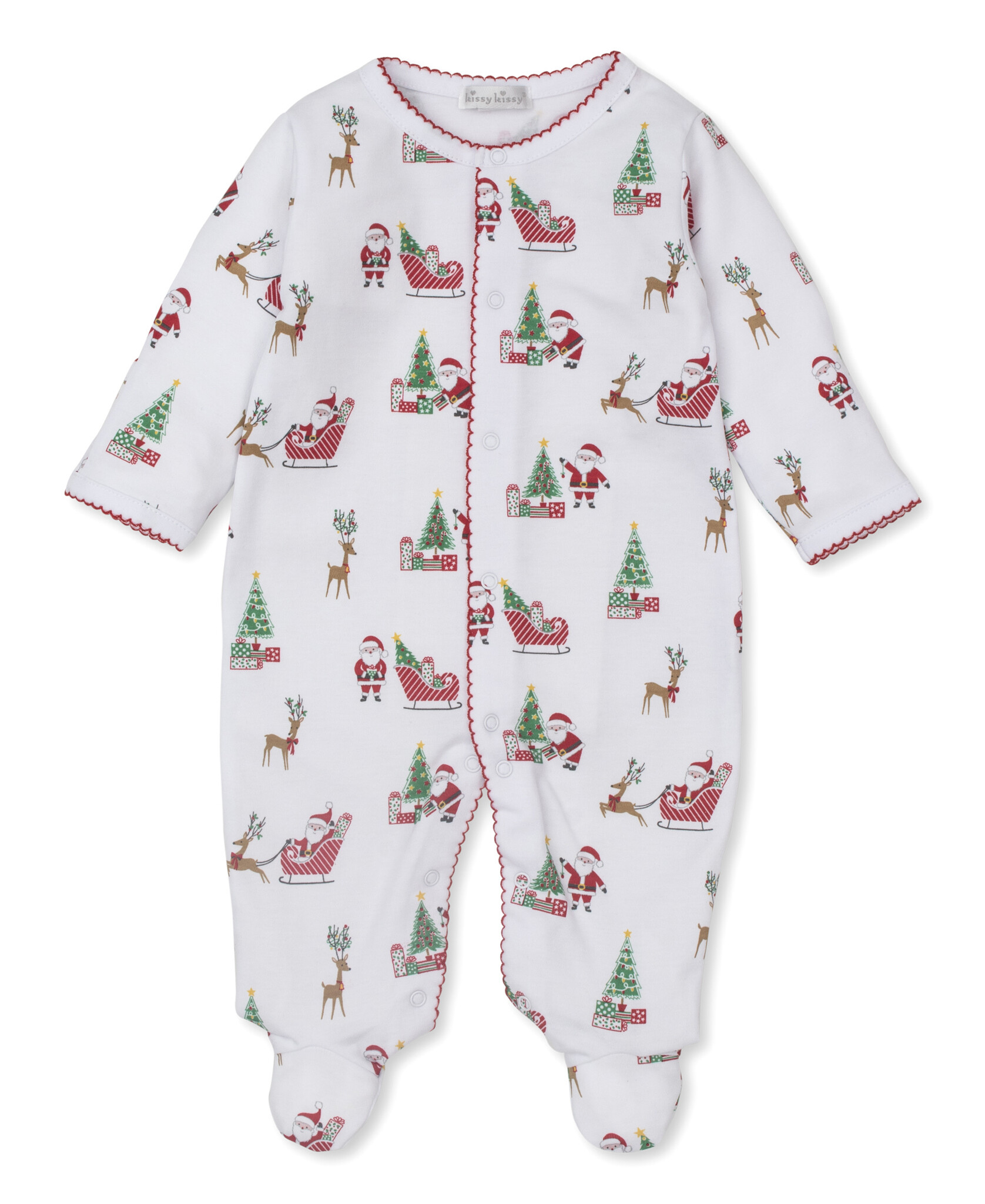 Kissy Kissy Santa's Sleigh Footie