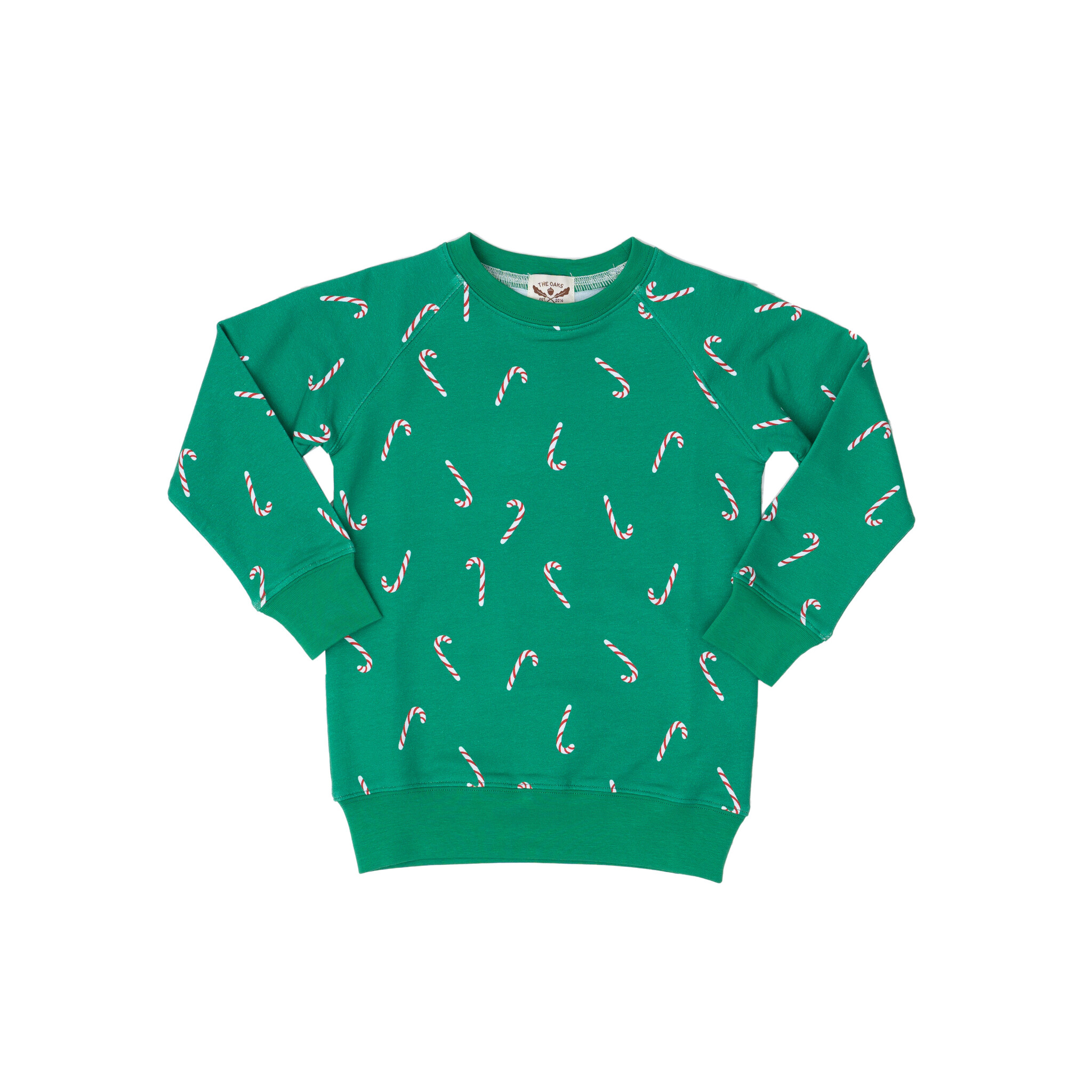 The Oaks Apparel Candy Cane Sweatshirt