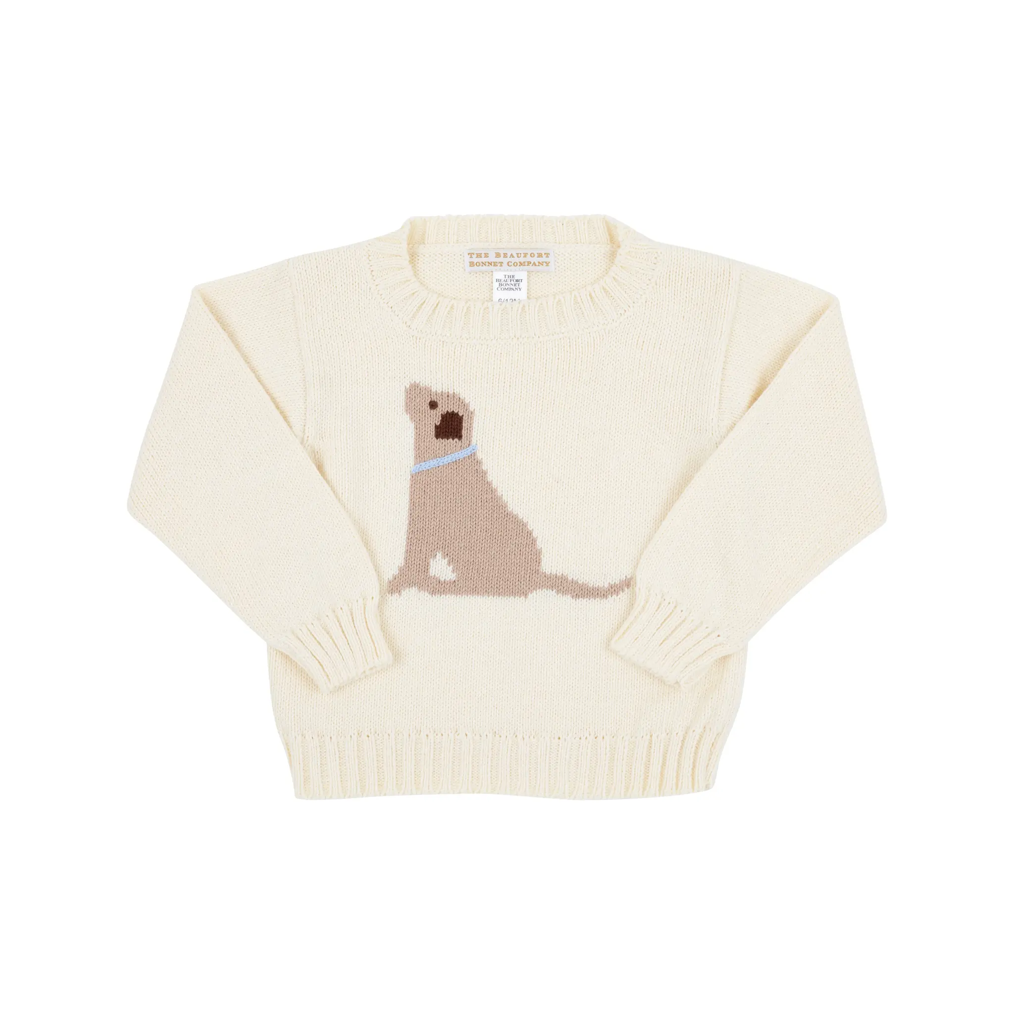 Beaufort Bonnet Isaac's Intarsia Sweater-Palmetto Pearl/Dog