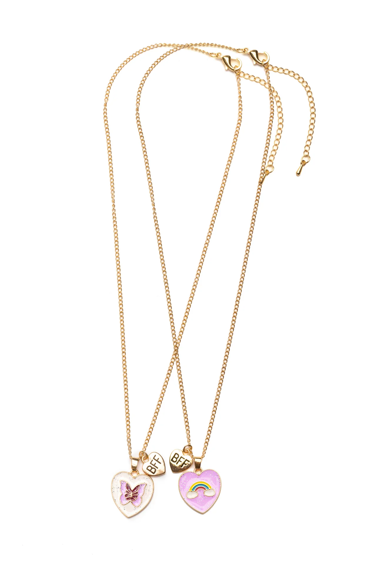 Great Pretenders Rainbow Butterfly BFF Necklace Great Pretenders Rainbow Butterfly BFF Necklace
