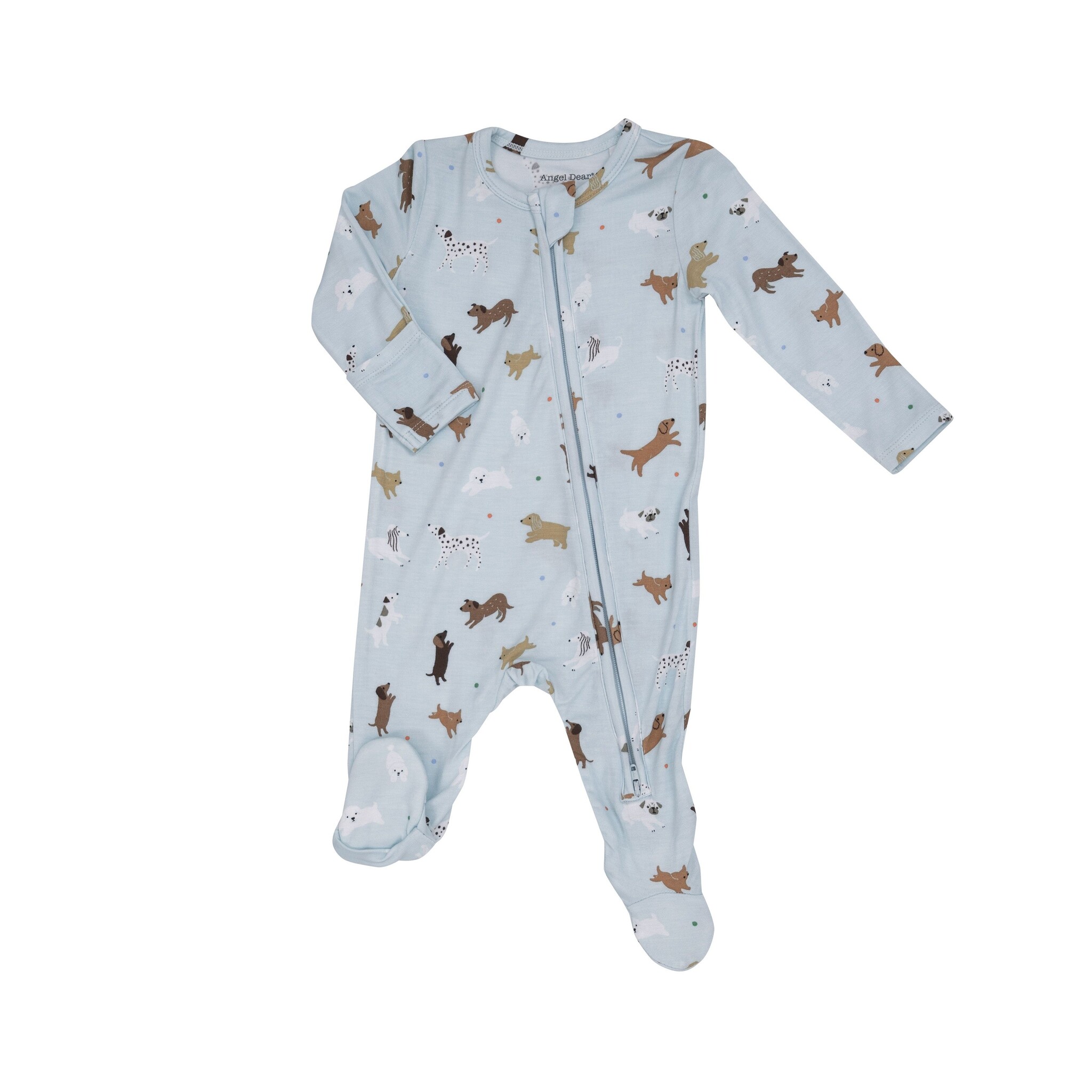 Angel Dear Blue Doggie 2 Way Zipper Footie Angel Dear Blue Doggie 2 Way Zipper Footie