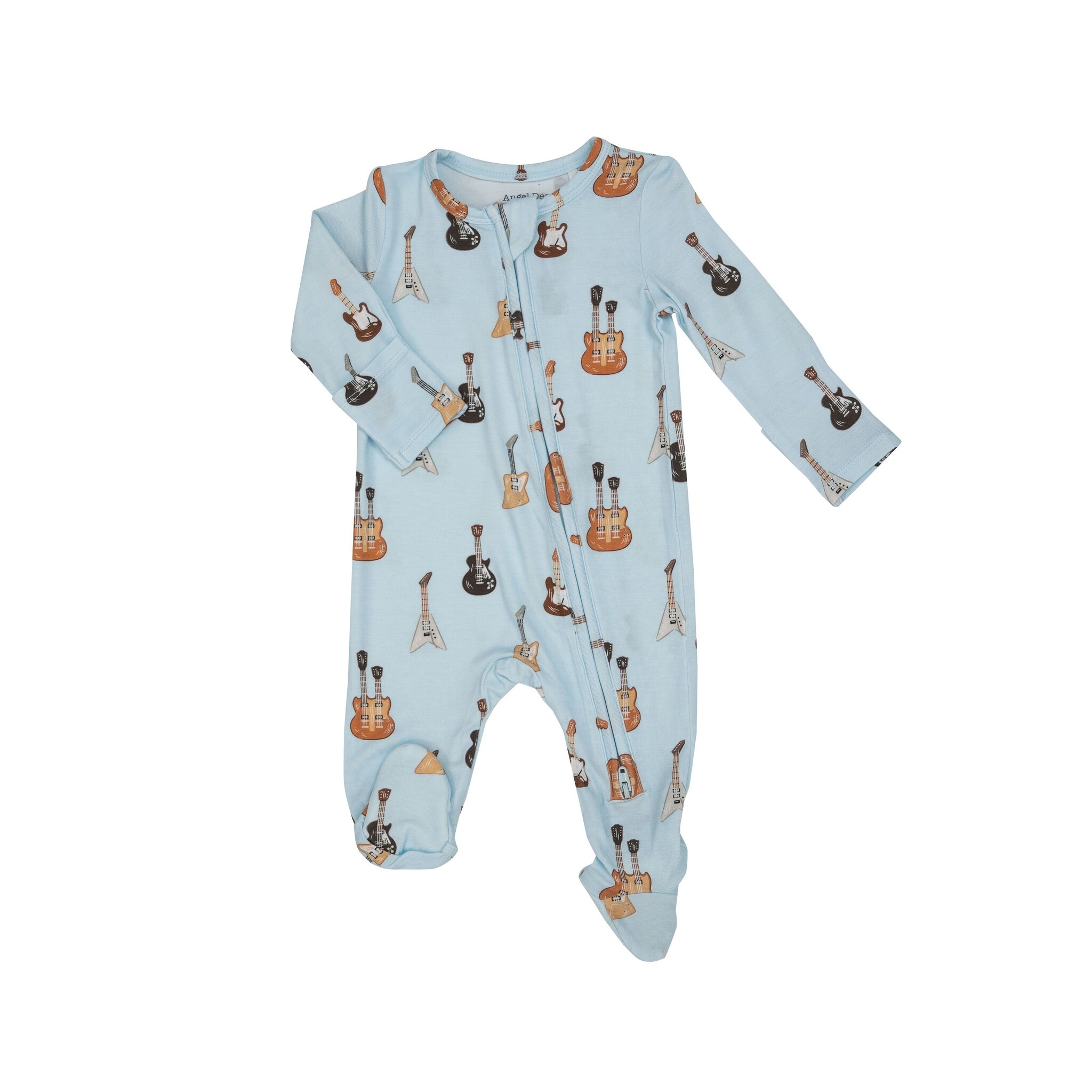 Angel Dear Blue Electric Guitar 2 Way Zipper Footie Angel Dear Blue Electric Guitar 2 Way Zipper Footie