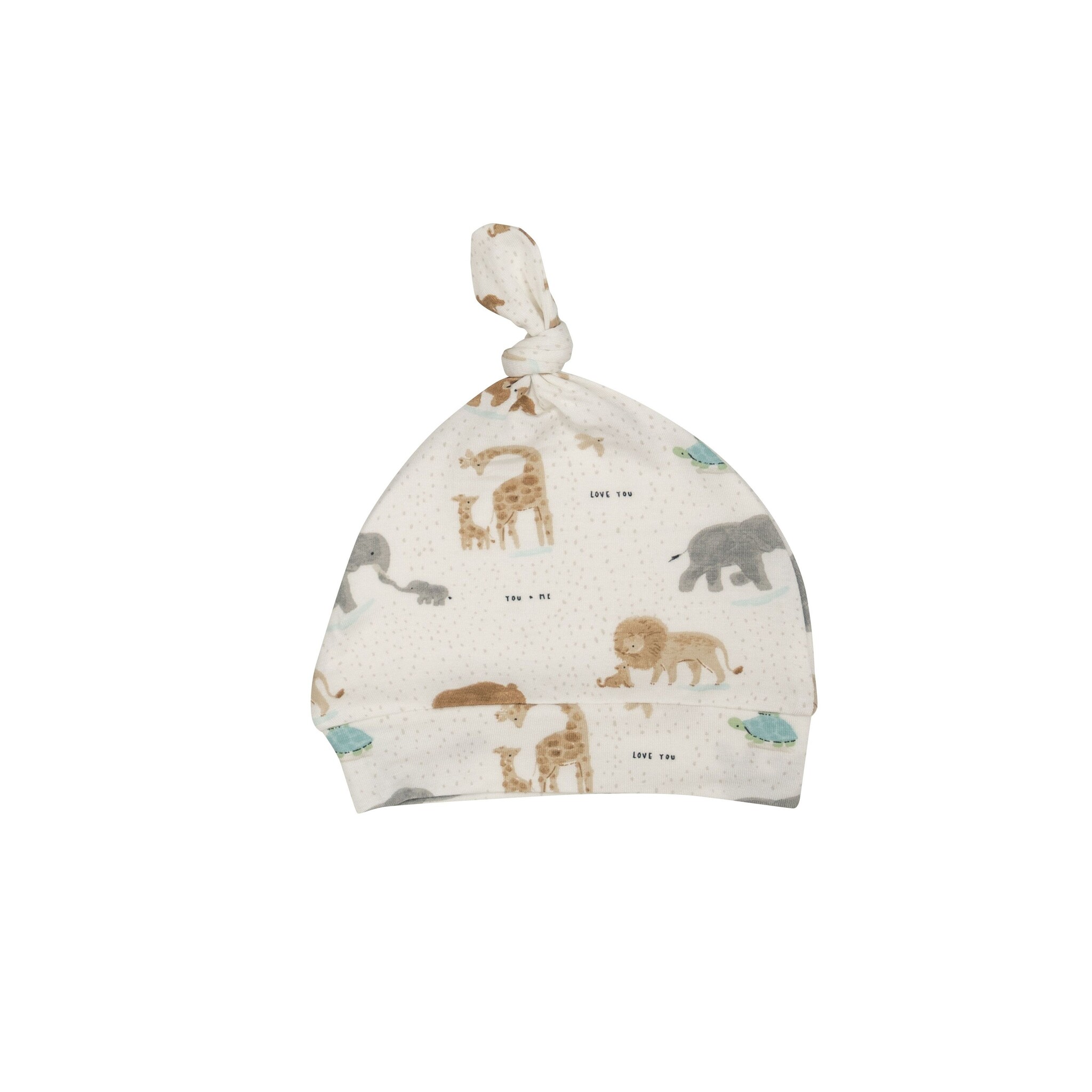 Angel Dear Ivory Welcome To The World Knotted Hat