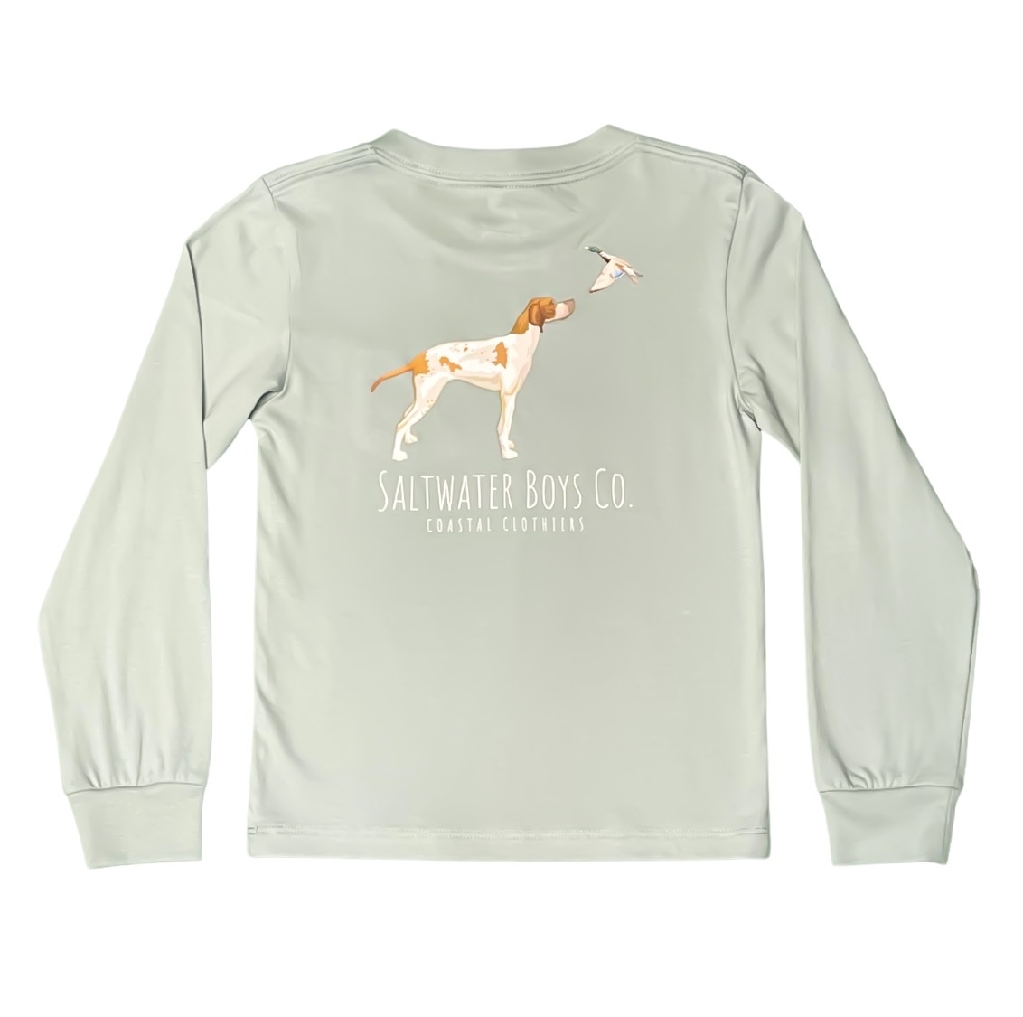 Saltwater Boys Co. Mint Hunting Dog L/S Tee