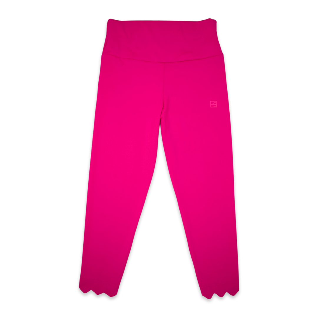 Set Athleisure Hot Pink Sadie Scalloped Legging