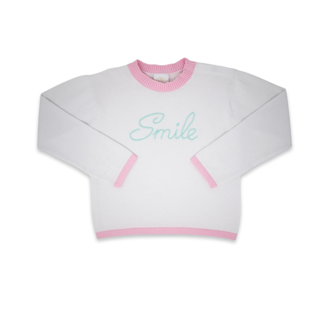 Set Athleisure White Stella Smile Sweater Set Athleisure White Stella Smile Sweater