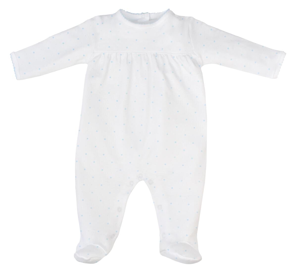 LydaBaby White/Blue Star Footie