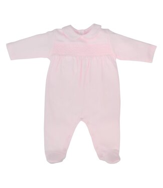 Pink Smocked Footie