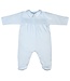 Light Blue Smocked Footie