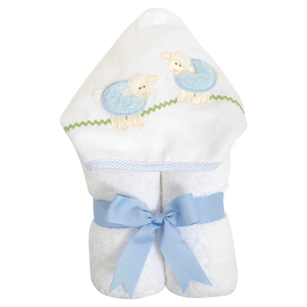 3 Marthas Blue Everykid Little Lamb Towel