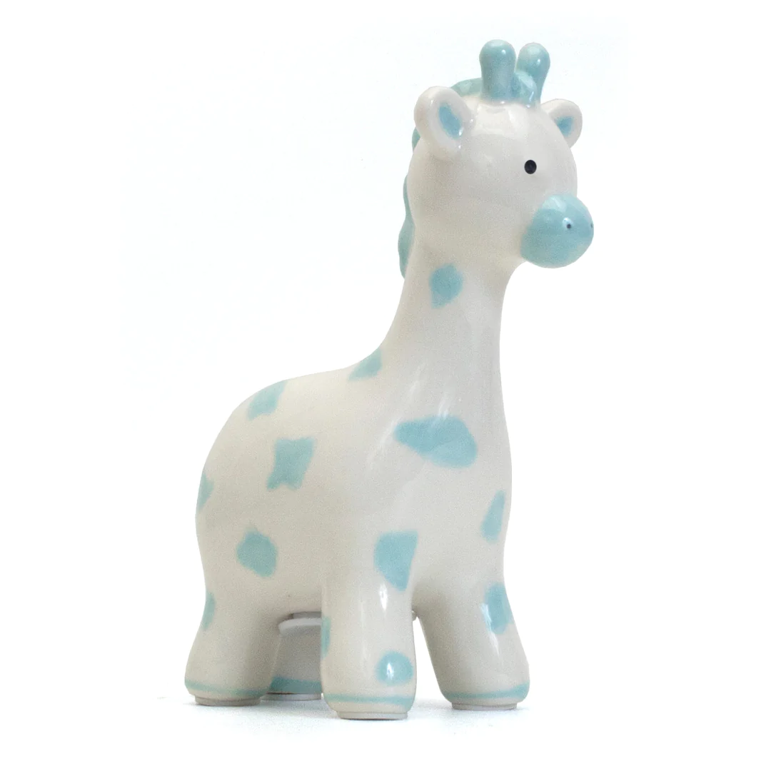 Child to Cherish Blue Spotted Giraffe Bank