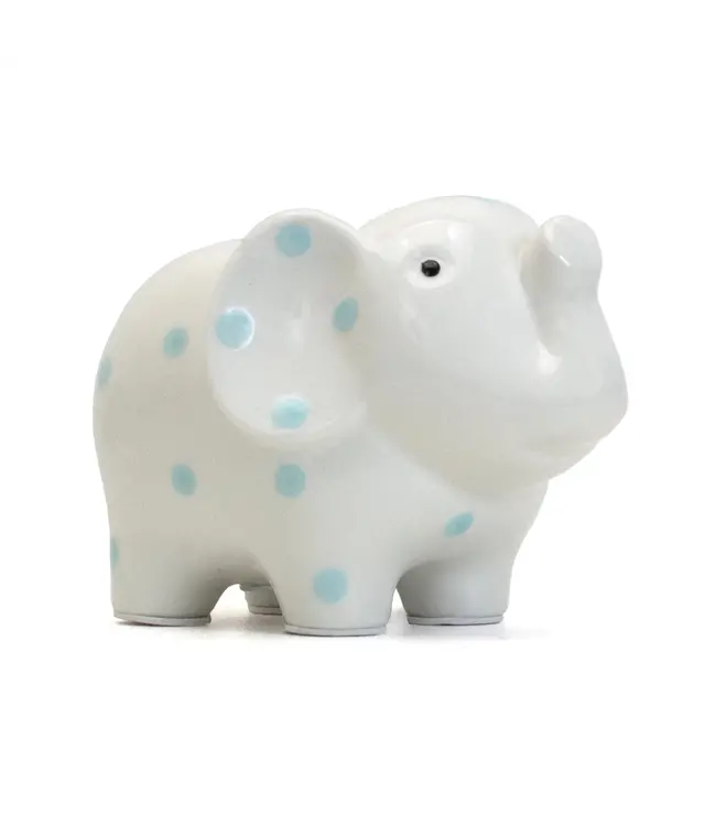 White Elephant w/ Blue Dots Bank