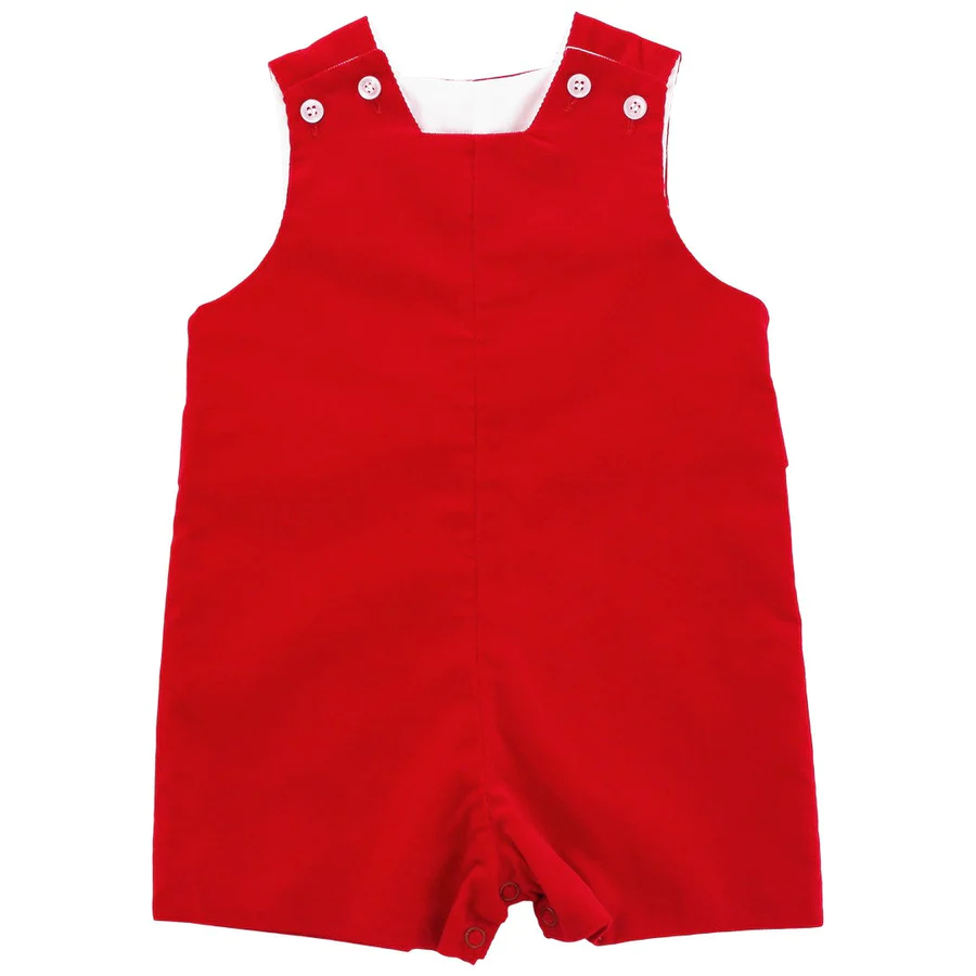 Bailey Boys Red Corduroy John John w/Tab