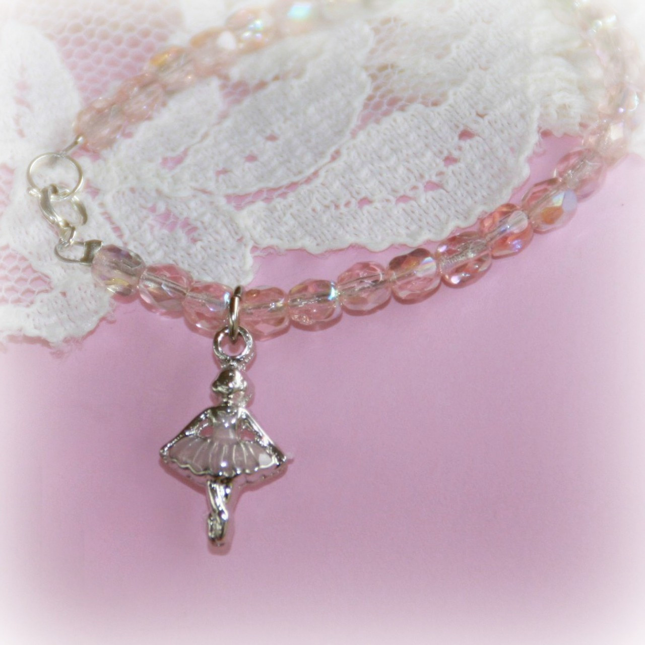 Collectibles America Pink Ballerina Bracelet