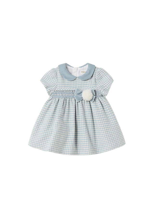 Mayoral Snow S/S Smocked Dress Mayoral Snow S/S Smocked Dress