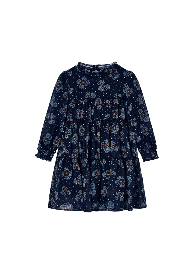 Mayoral Navy Printed Dress