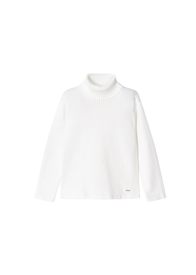 Mayoral White Turtleneck