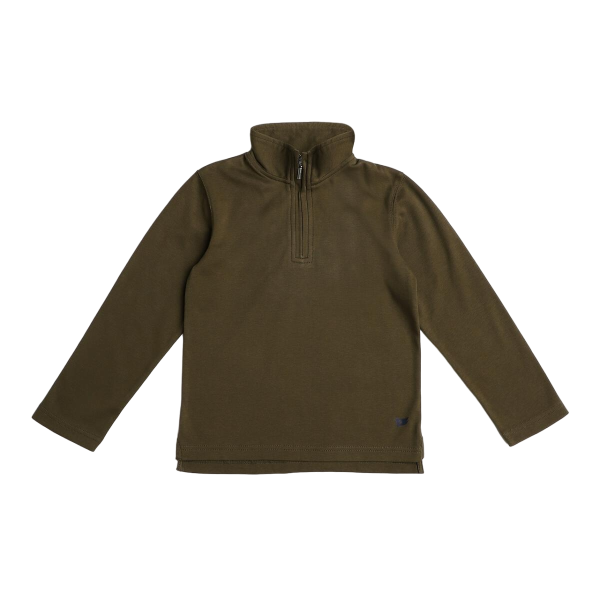 Pedal Olive Knit 1/4 Zip Scott Pull-Over