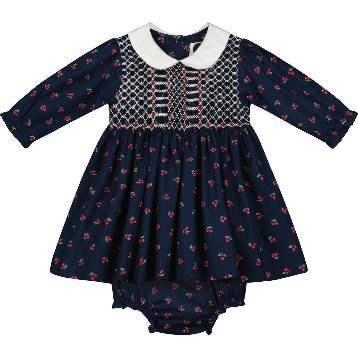 Question Everything Blue w/Red Cherry Canterbury Dress w/Bloomers Question Everything Blue w/Red Cherry Canterbury Dress w/Bloomers
