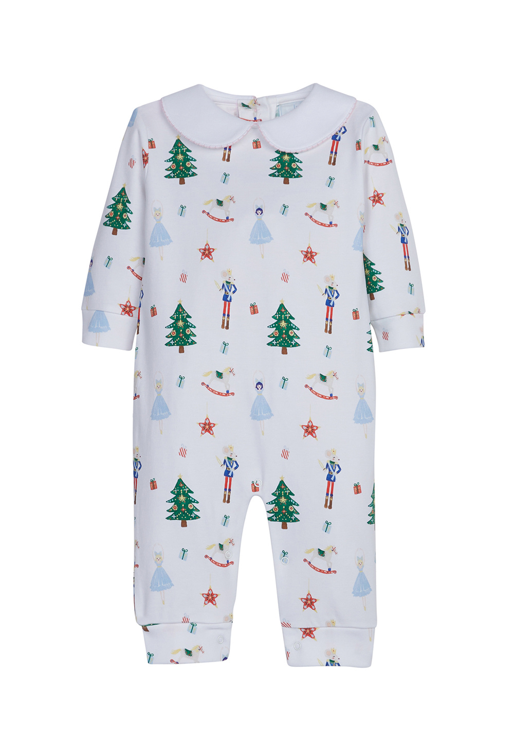 Little English Girl Printed Playsuit -Nutcracker