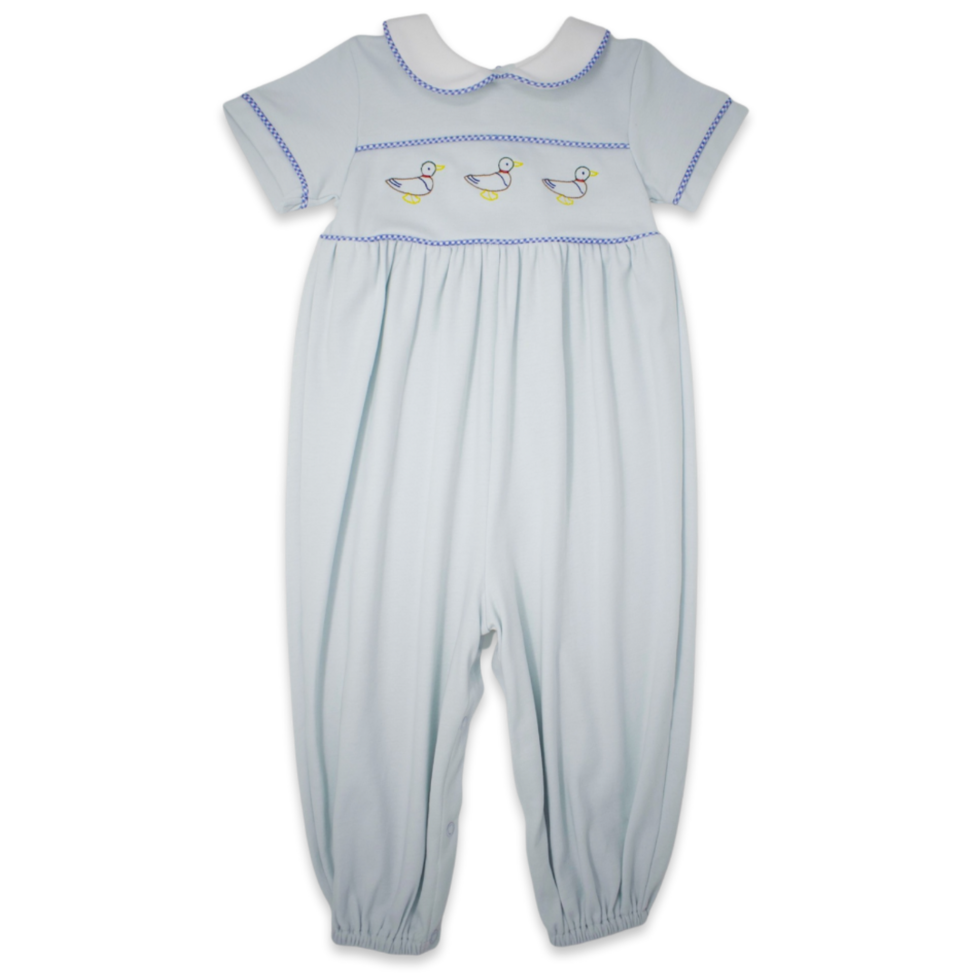 Lullaby Set Blue Knit Louisiana Longall w/ Ducks