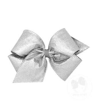 Wee Ones King Glitter Bow SIL