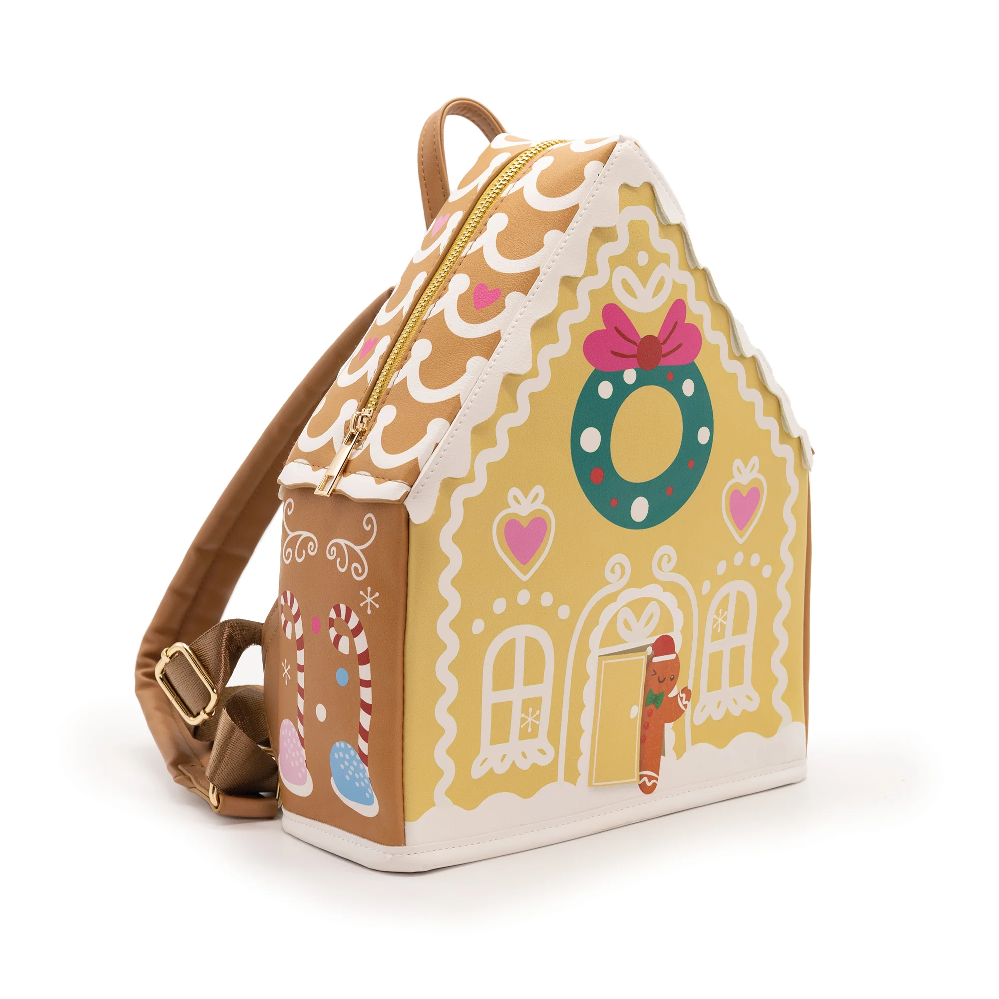 Bewaltz Glow In the Dark Gingerbread House Backpack Bewaltz Glow In the Dark Gingerbread House Backpack