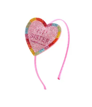 Bari Lynn Crystal Emoji Heart Big Sis Headband