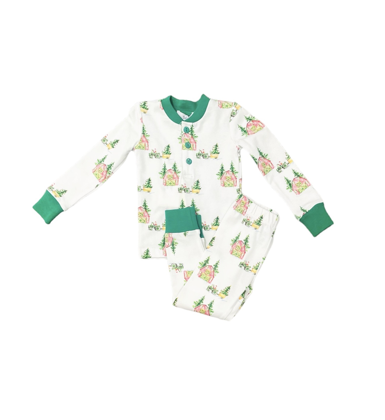 Ishtex Christmas Tree Farm Boys PJ