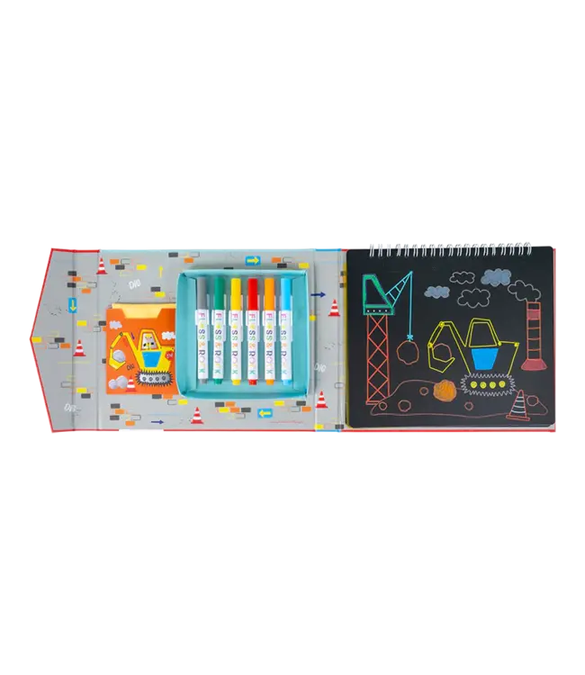 Construction Chalkboard Sketchbook