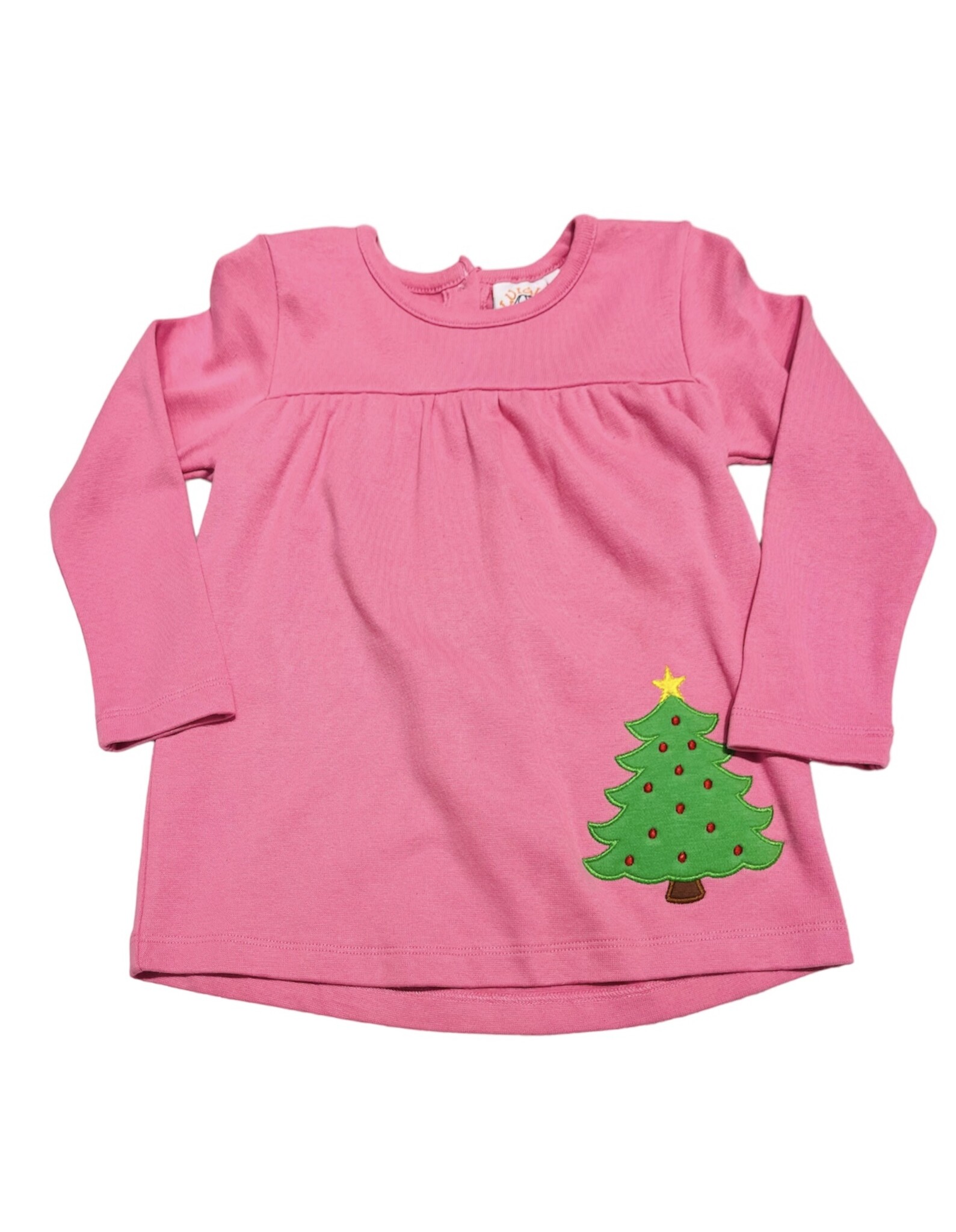 Luigi Light Pink Swing Top w/Christmas Tree