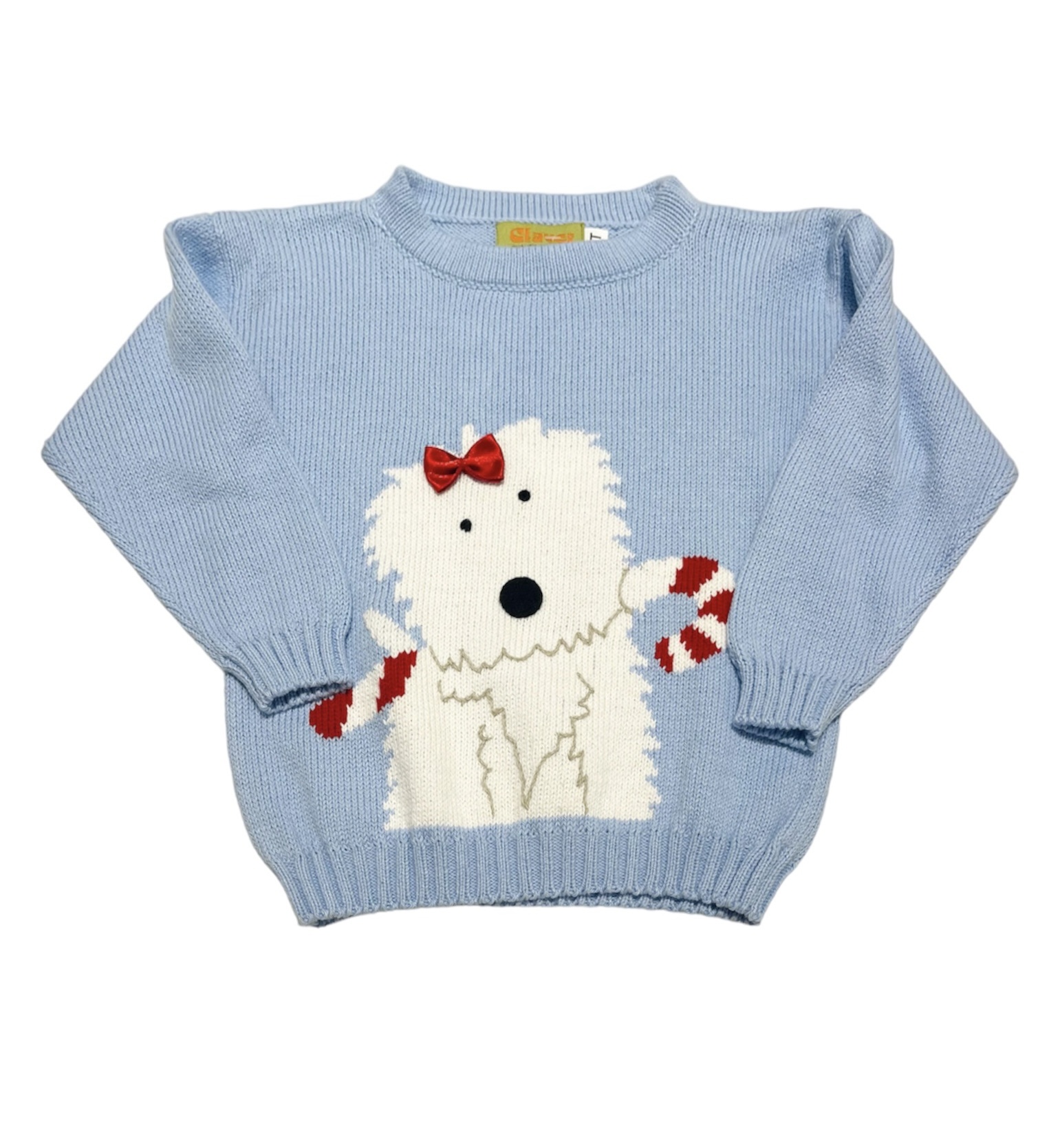Luigi Blue L/S Westie w/Candy Cane Sweater