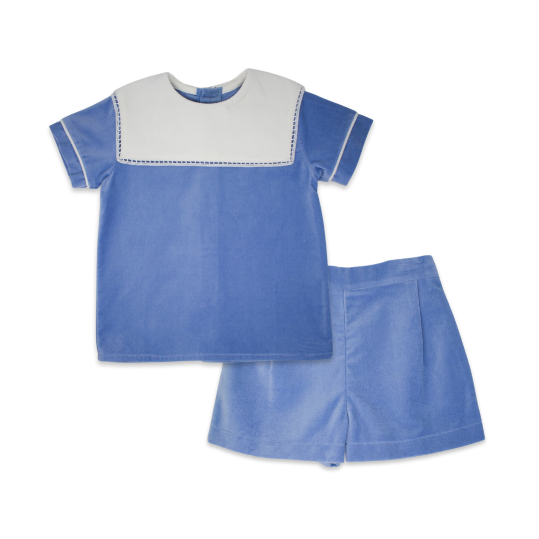 Lullaby Set Christian Short Set-Blue Velvet