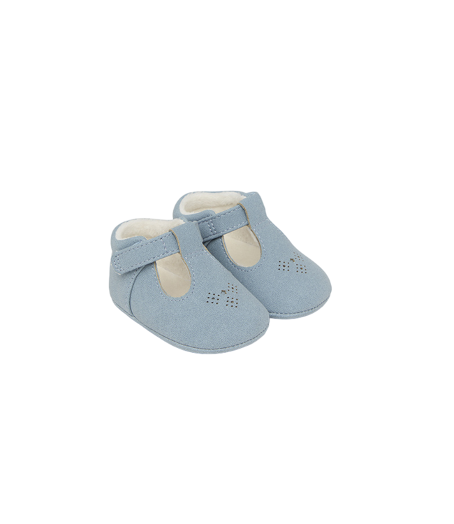 Blue Snow Baby Shoes
