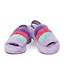 Iscream Purple Pink & Blue Furry Slipper