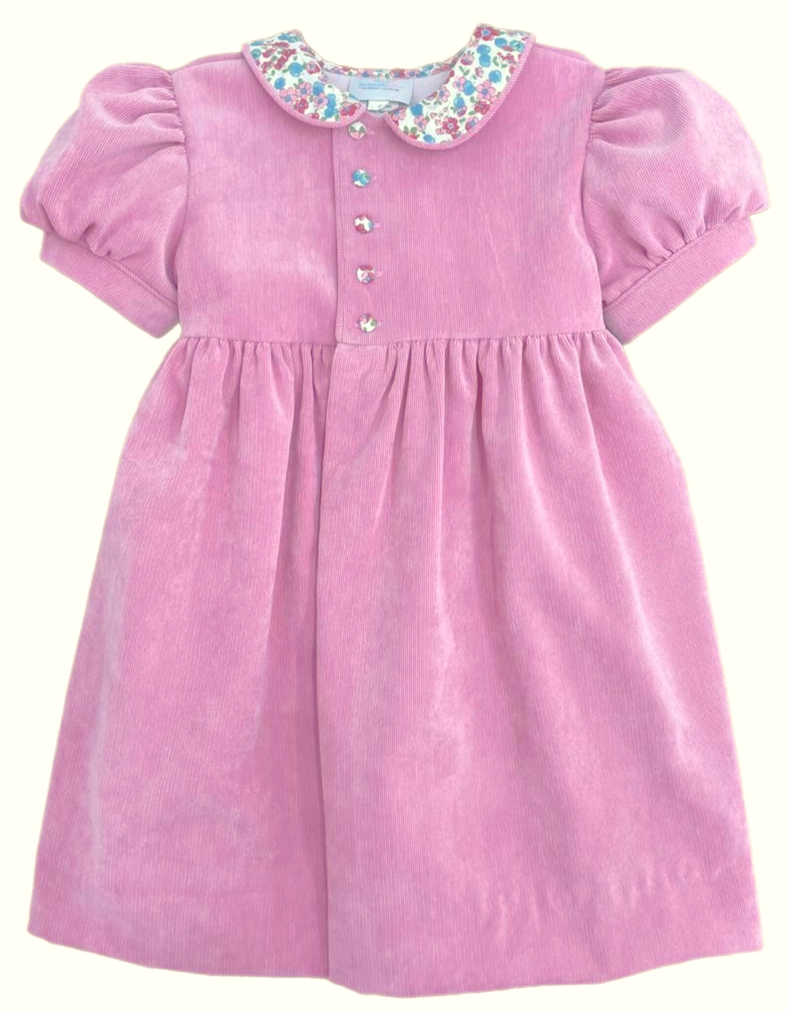 James and Lottie Pink Ava Cord Dress