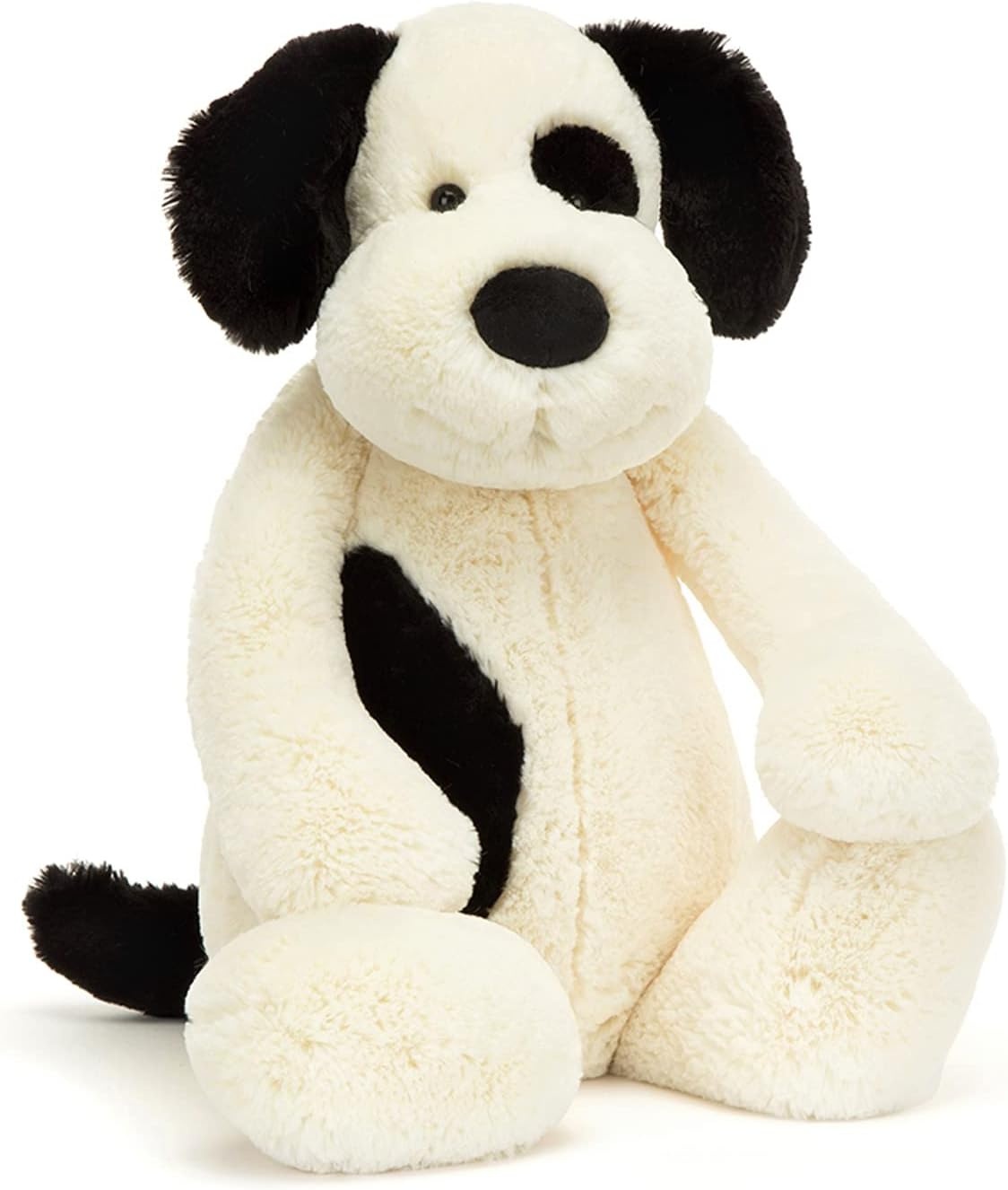 Jellycat Bashful Black & Cream Puppy Giant Jellycat Bashful Black & Cream Puppy Giant