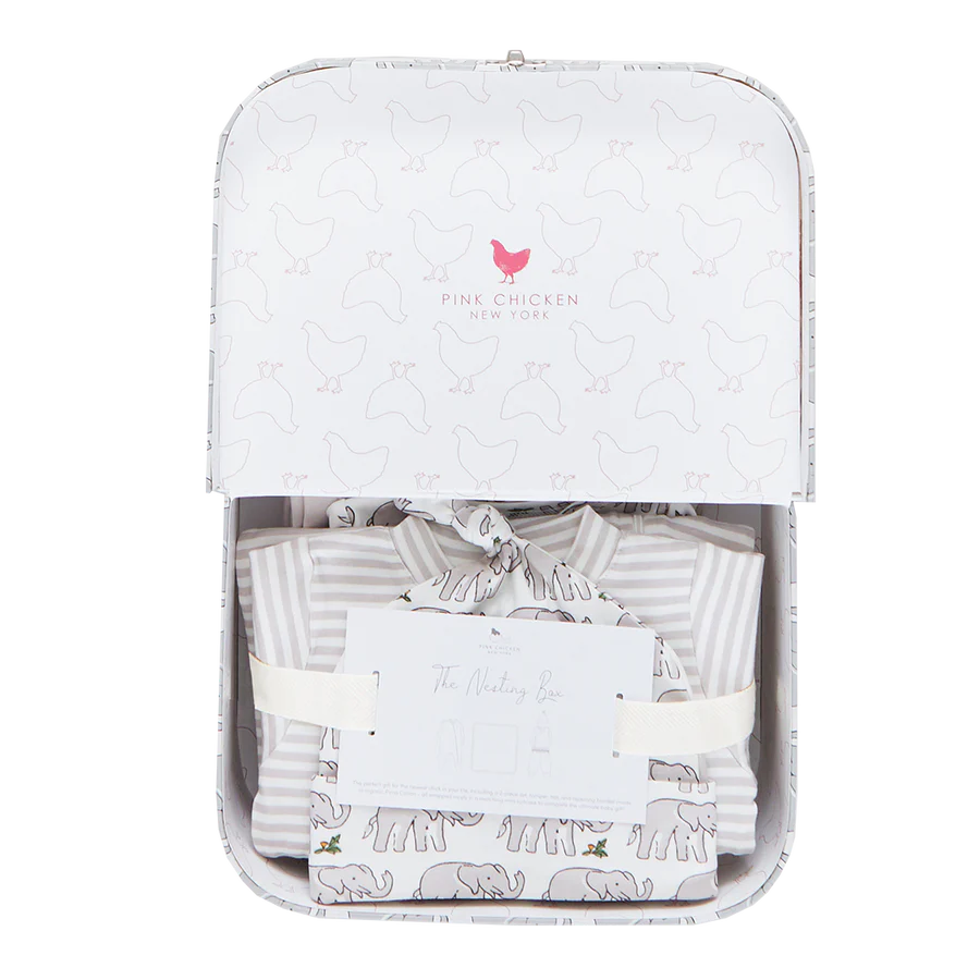 Pink Chicken Elephant Nesting Box